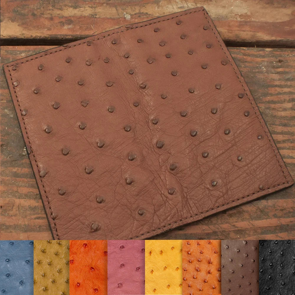 Ostrich Brown Rodeo Wallet