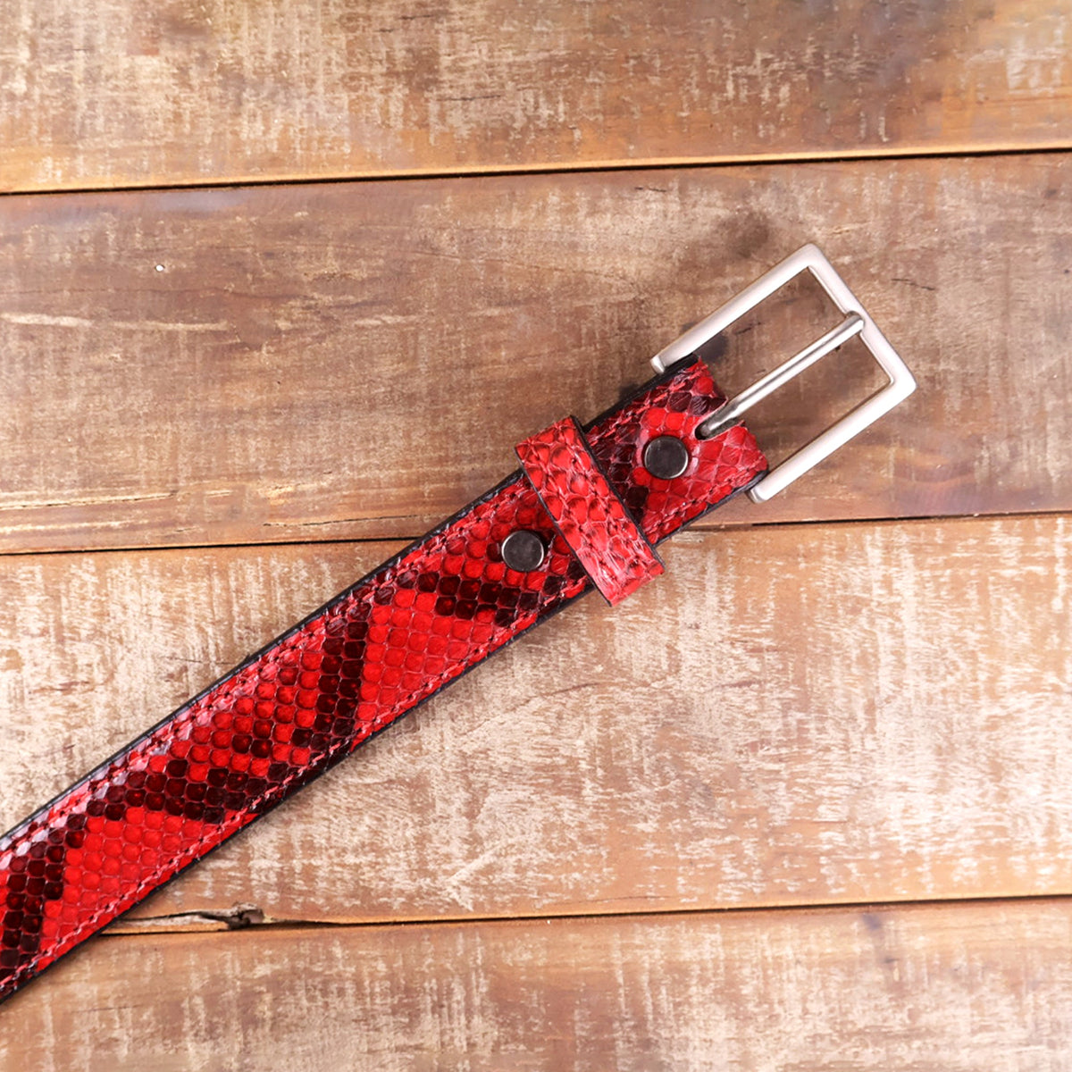 Python Red Belt & Clutch Bundle