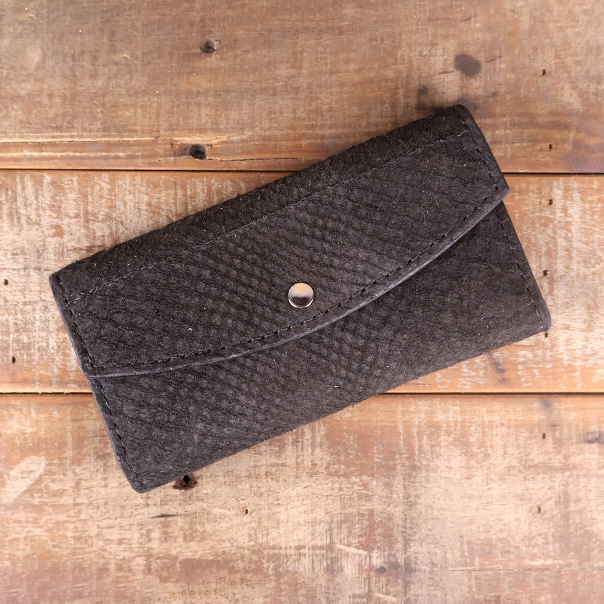 Python Black Suede Glasses Case & Clutch Bundle