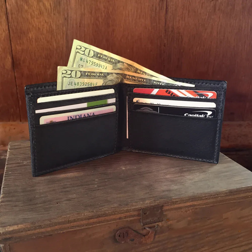 Ostrich Green Bifold Wallet