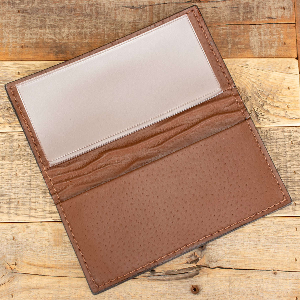 Alligator Cognac Checkbook
