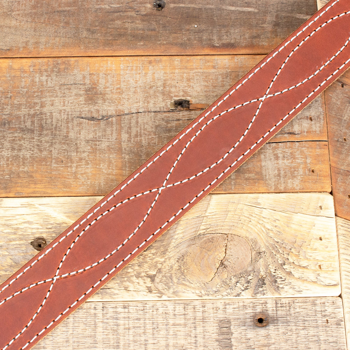 The Tool Belt - Wax Brown Figure 8 Leather Belt 1.5"