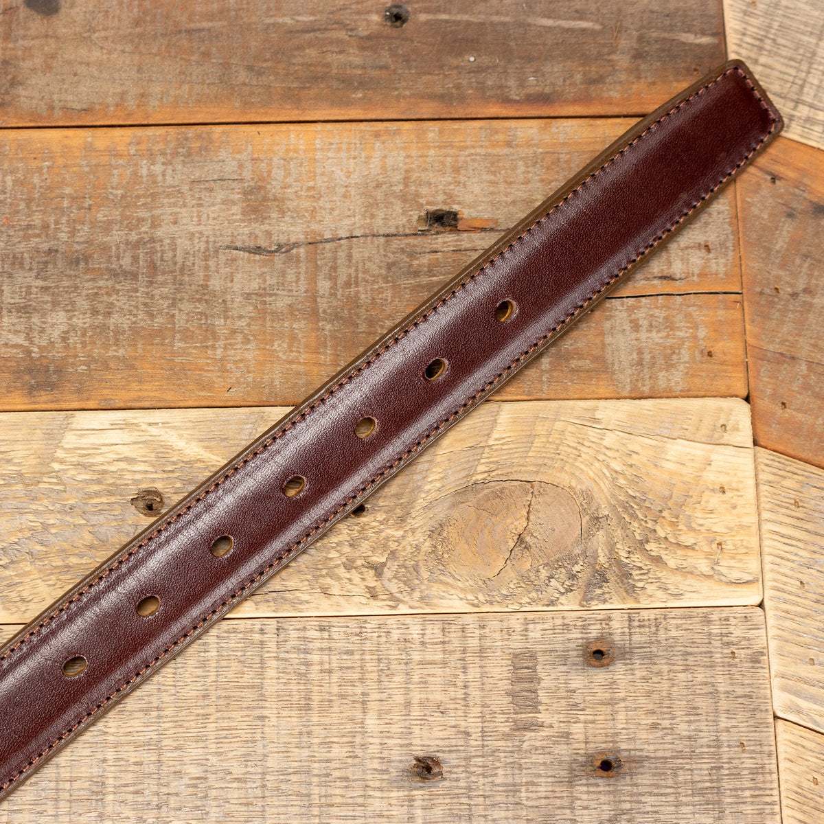 Italian Leather Dress Belt Brown