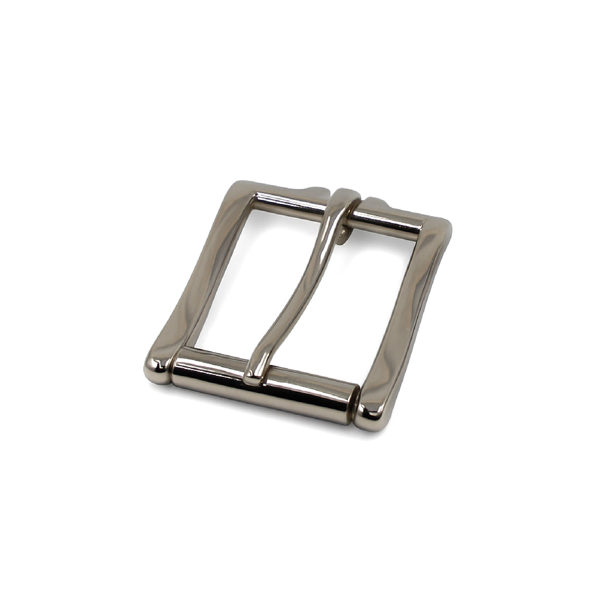 Solid Brass #49 Roller Buckle 1.5" - Polished Chrome