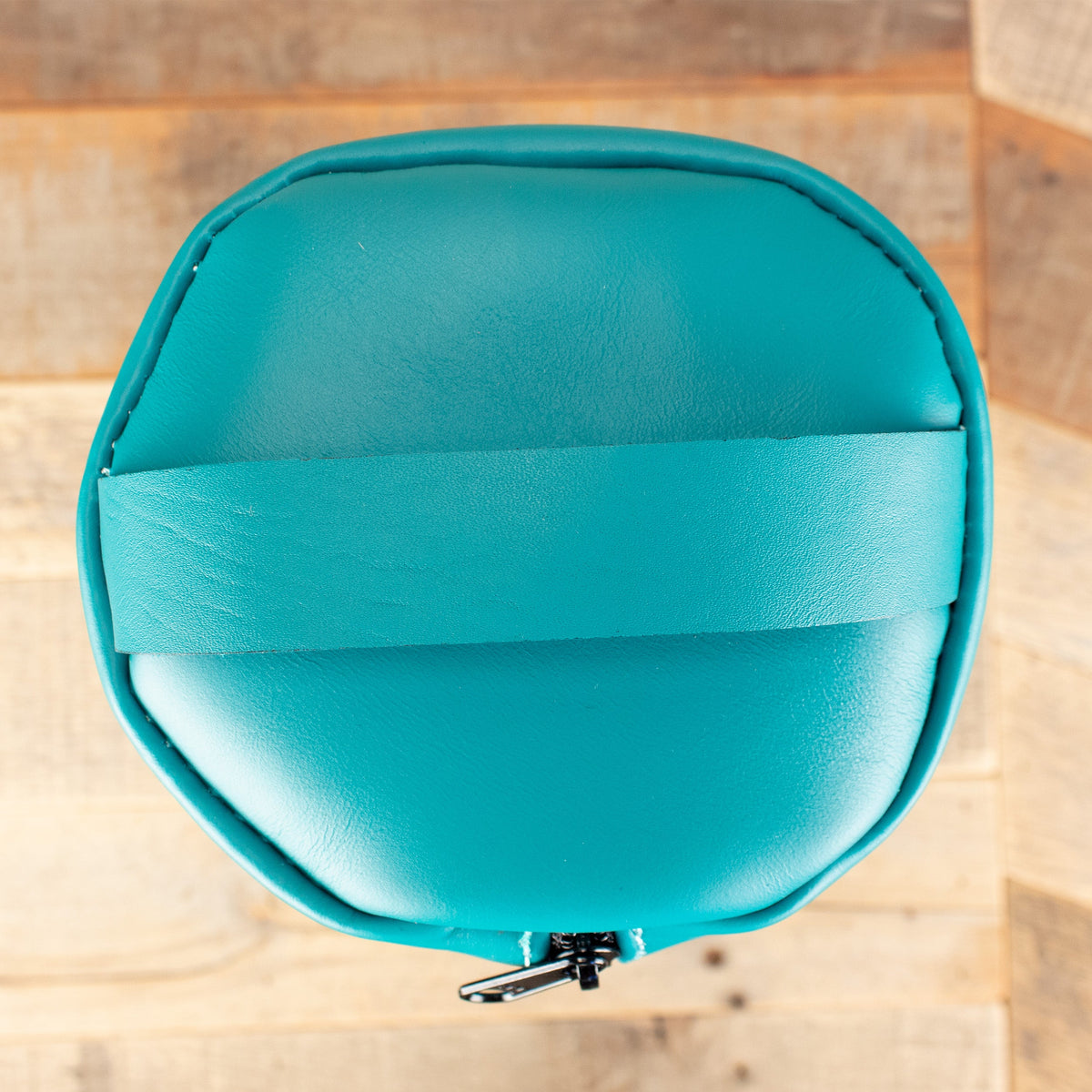 Women's Cowhide Turquoise Leather Toiletry Bag