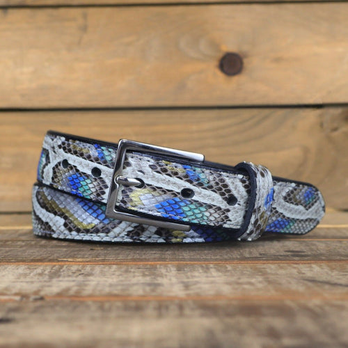 Python Hand Painted Peacock Belt