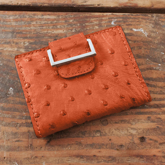 Ostrich Orange Women's Wallet