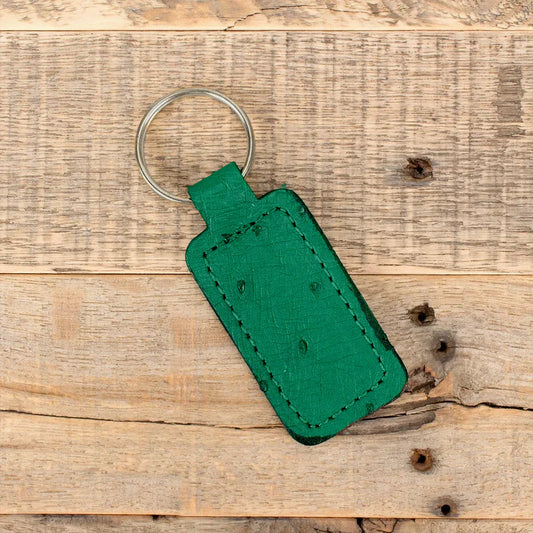 Ostrich Green Key Chain