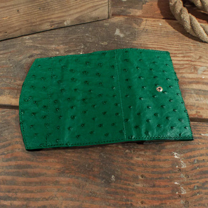 Ostrich Green Clutch For Women