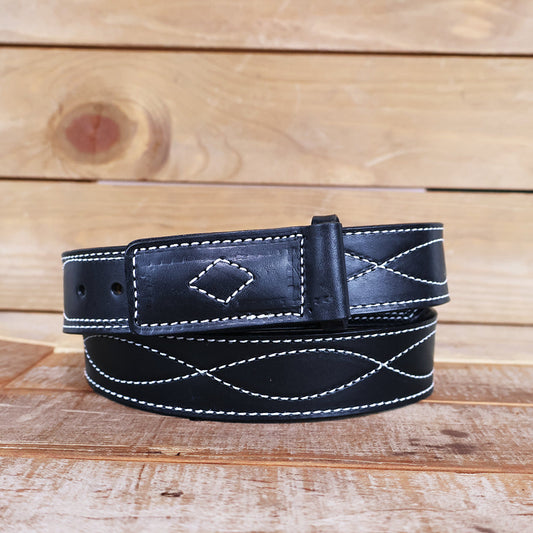 Scratchless Mechanic's Belt - Black Figure 8 1.25"