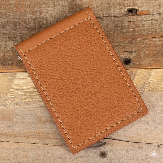 Bison Brown Skinny Money Clip Wallet