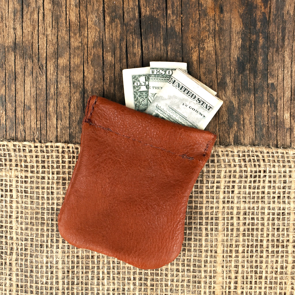 Bison Brown Coin Pouch