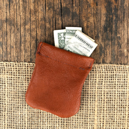 Bison Brown Coin Pouch