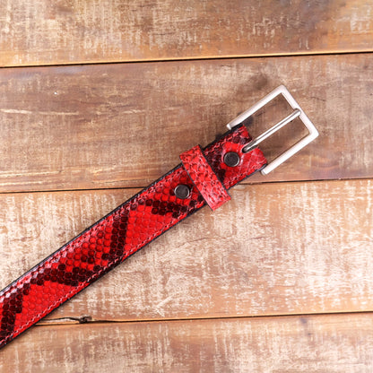 Python Red Belt & Clutch Bundle
