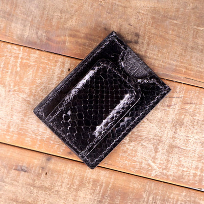 Python Glossy Money Clip Wallet & Belt Bundle