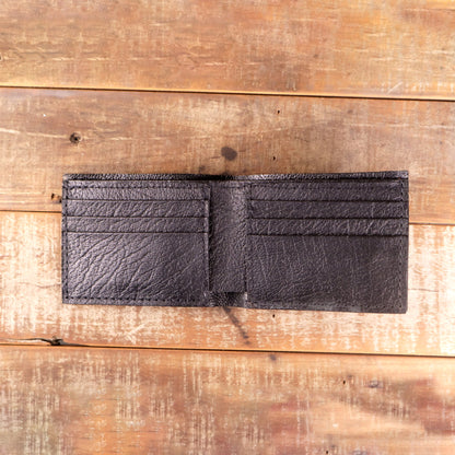 Python Black Suede Bifold