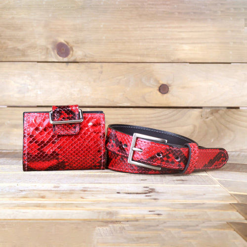 Python Red Belt & Women's Wallet Bundle