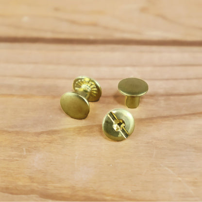 Set of Chicago Screws (2 Pack) - Solid Brass