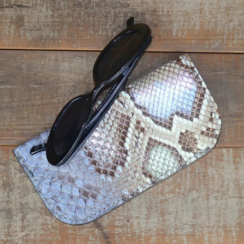 Python Hand Painted Opal Glasses Case