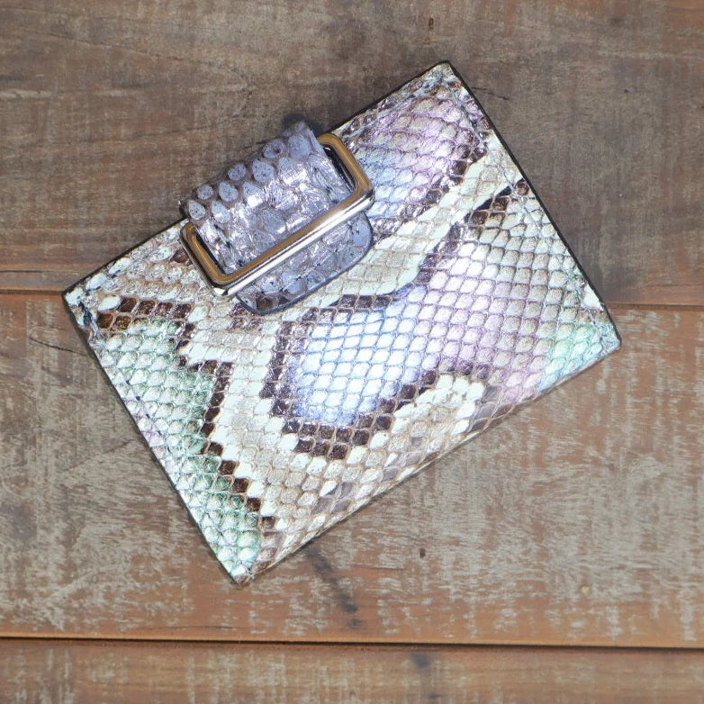Python Hand Painted Opal Women's Wallet