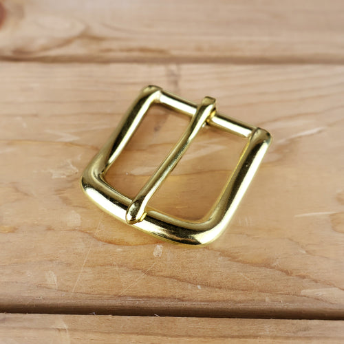 Lincoln Heel Bar Buckle - Polished Brass - Multiple Sizes