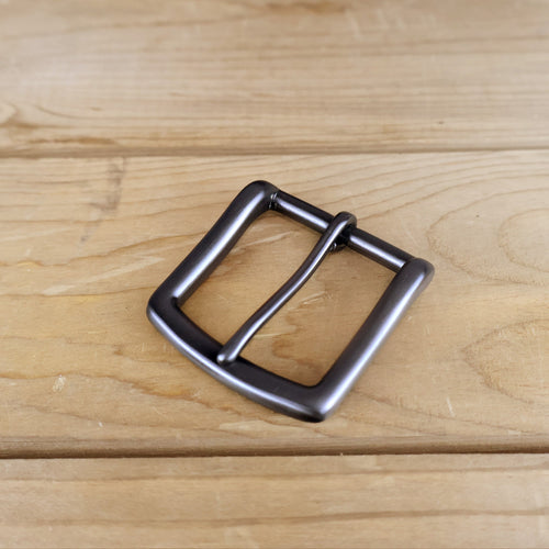 Solid Brass #1049 Heel Bar Buckle 1.5" - Gunmetal