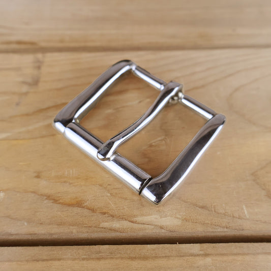 Solid Brass #70 Roller Buckle 1.5" - Polished Chrome