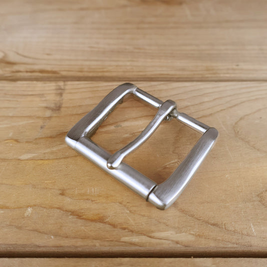 Solid Brass #70 Roller Buckle 1.5" - Brushed Chrome