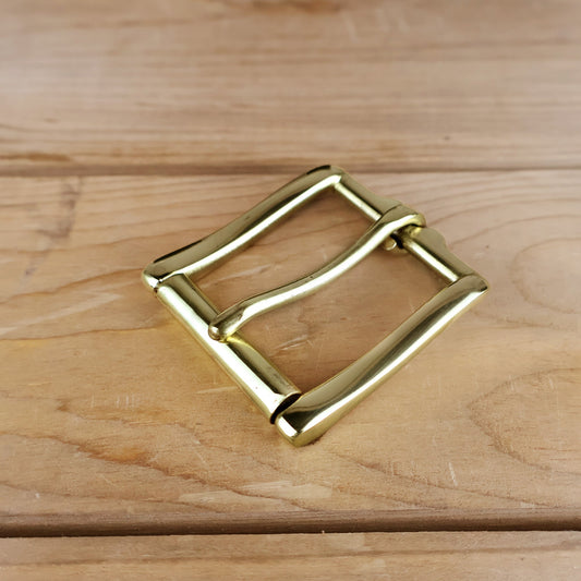 Solid Brass #49 Roller Buckle 1.5" - Polished Brass