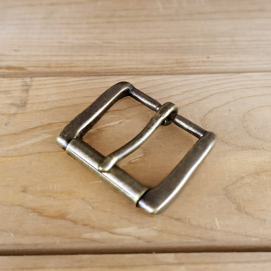 Solid Brass #70 Roller Buckle 1.5" - Antique Brass