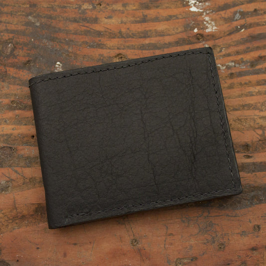 Cowhide Black Bifold