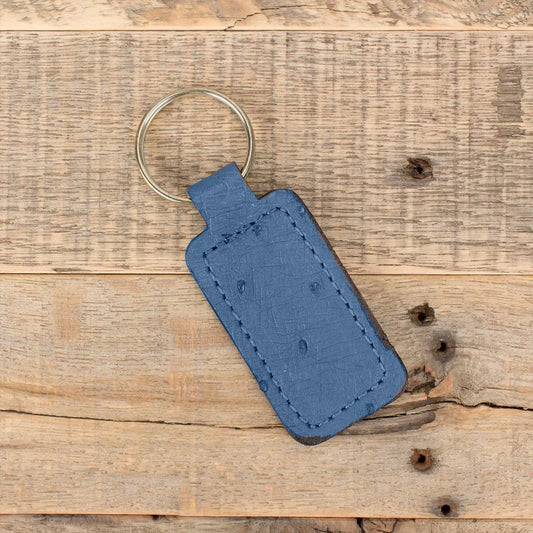 Ostrich Blue Key Chain