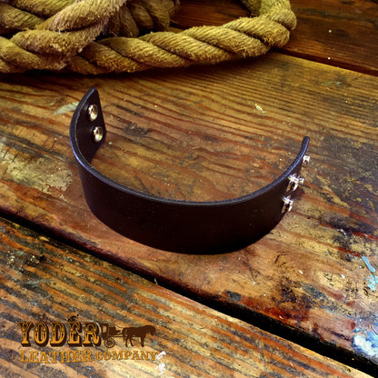 Women's Cowhide Black Cuff