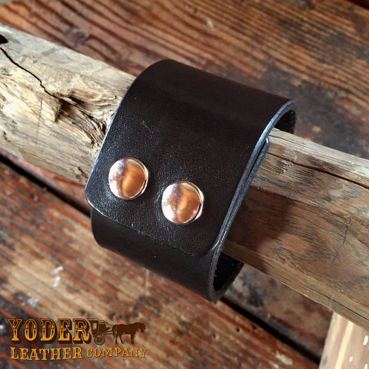 Women's Cowhide Black Cuff