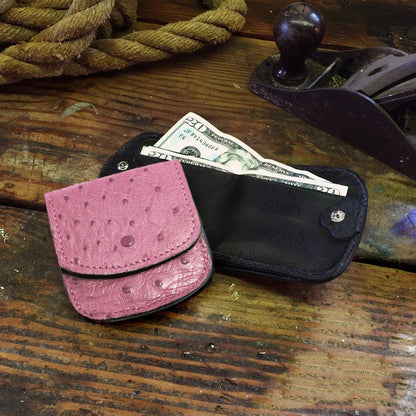 Ostrich Pink Cab Wallet