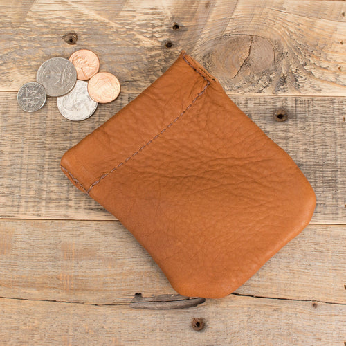 Bison Brown Coin Pouch