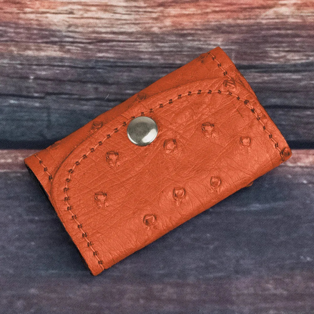 Ostrich Orange Key Case