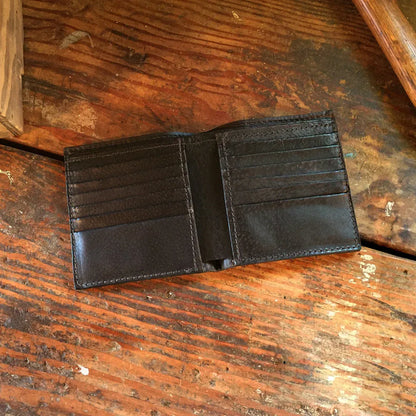 Ostrich Cognac Hipster Wallet