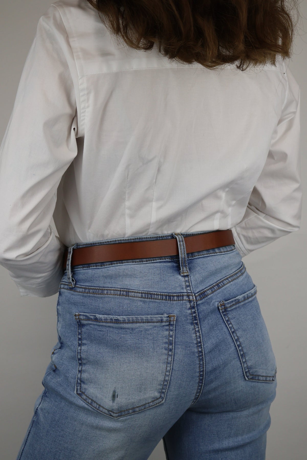 The Dakota - Women's Black Smooth 1" Belt with Silver Buckle