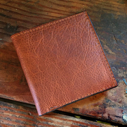 Cowhide Brown Hipster Wallet