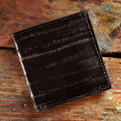Eel Black Hipster Wallet