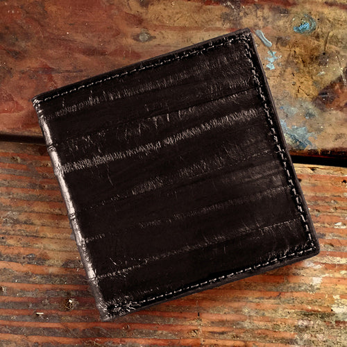 Eel Black Hipster Wallet