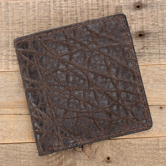 Elephant Dark Brown Hipster Wallet