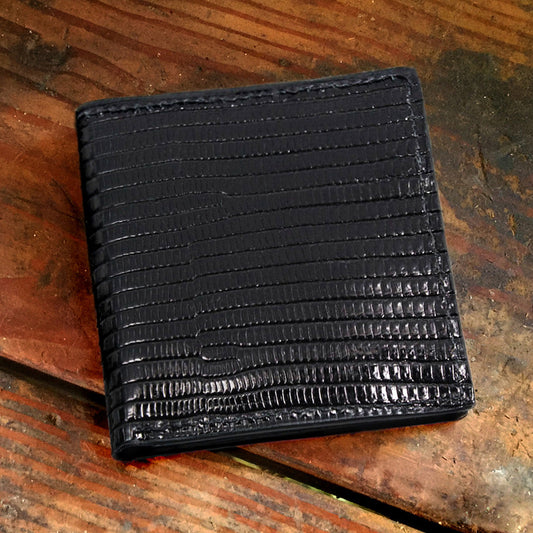 Lizard Black Hipster Wallet