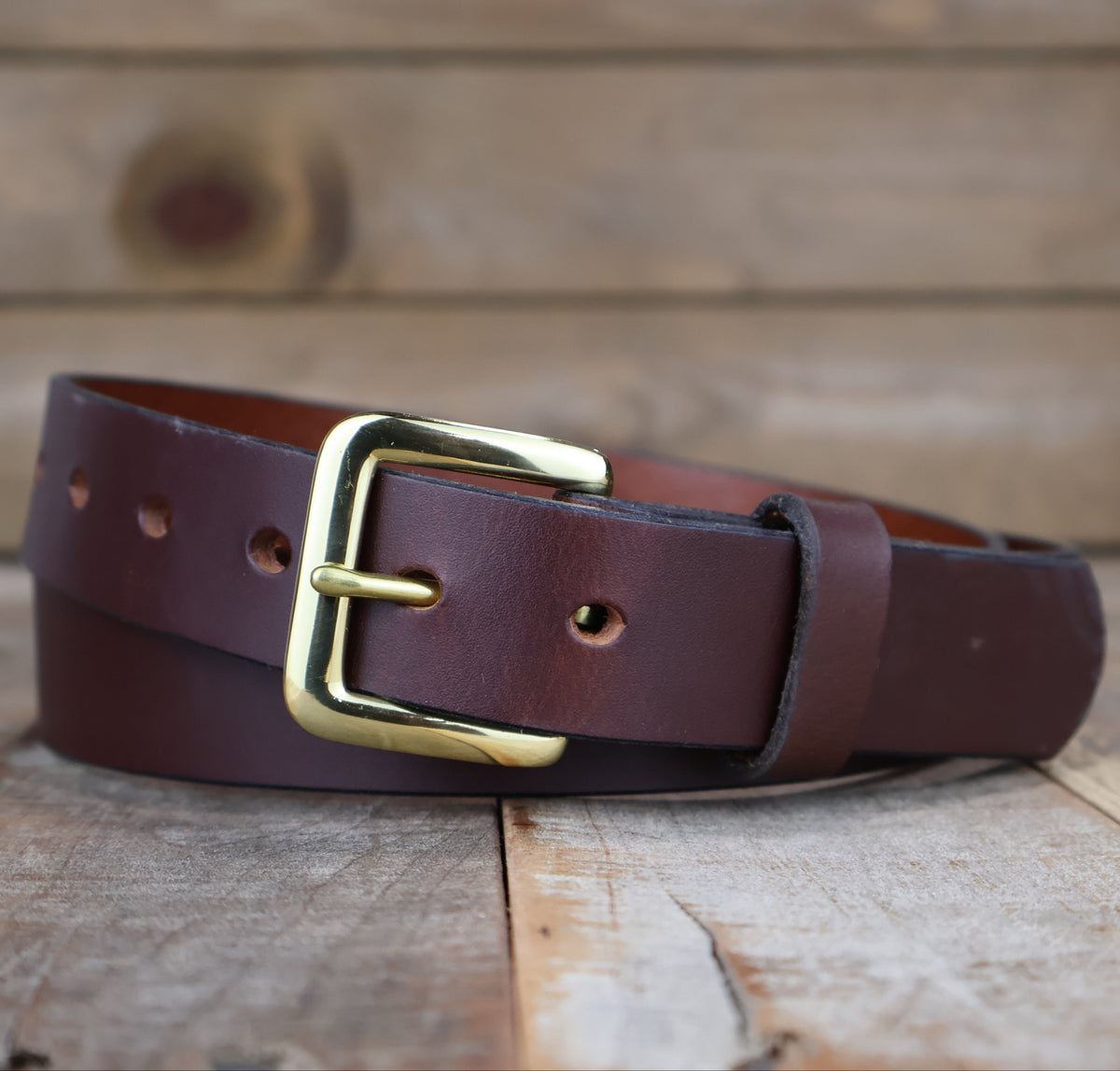 Smooth Brown Dress Belt