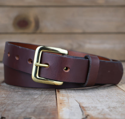 Smooth Brown Dress Belt