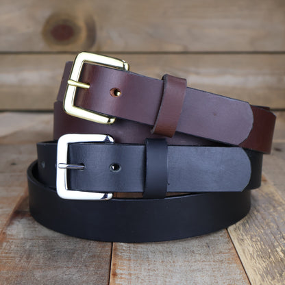 Smooth Brown Dress Belt