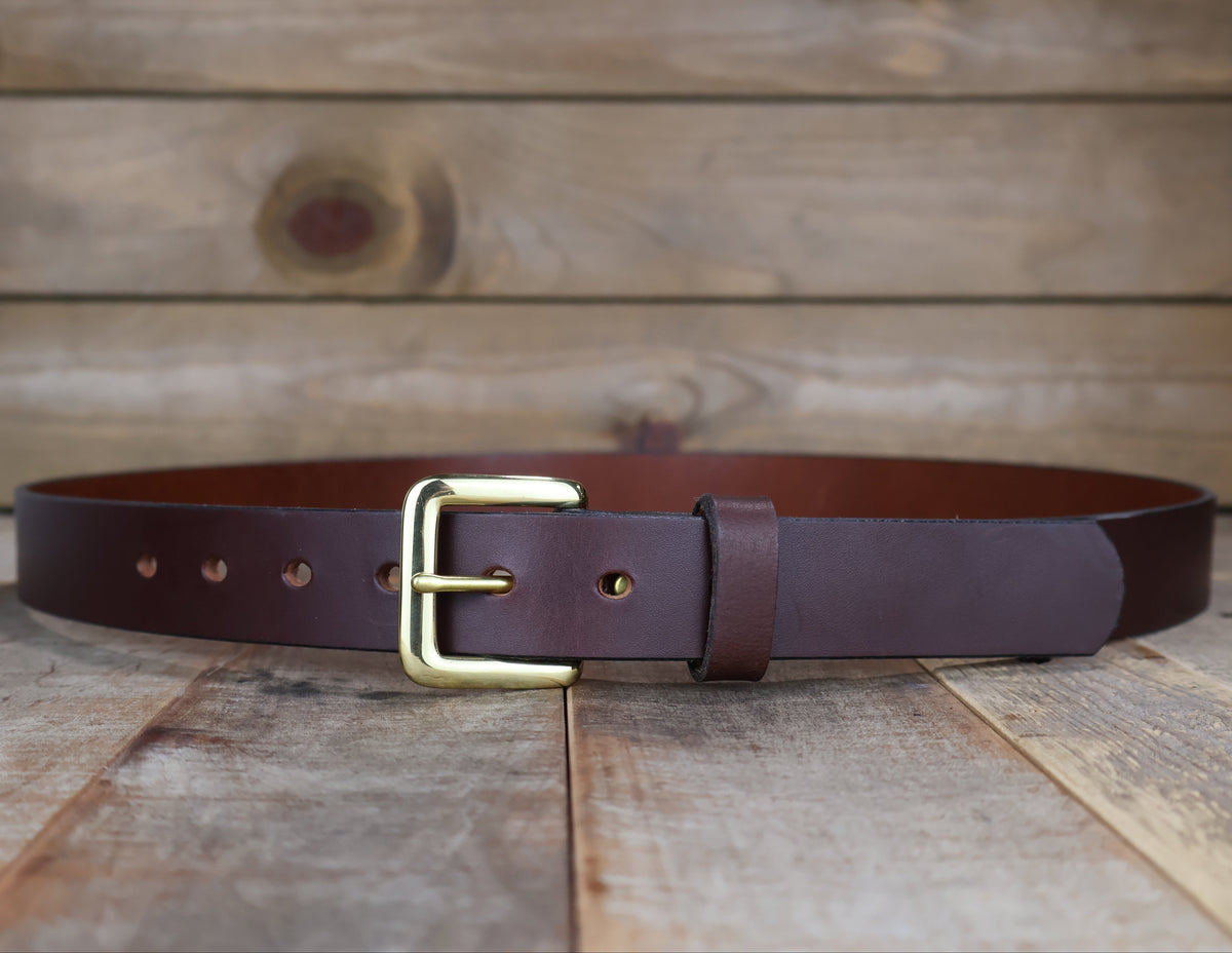 Smooth Brown Dress Belt