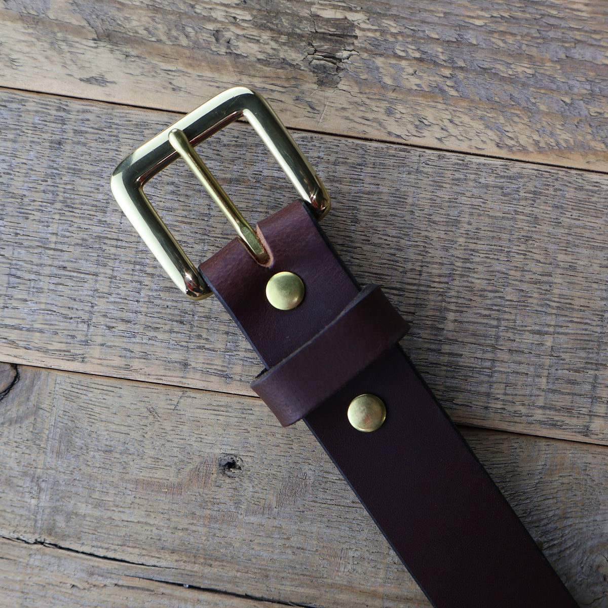 Smooth Brown Dress Belt