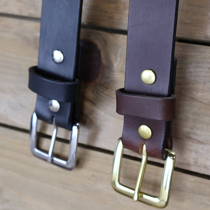 Smooth Brown Dress Belt